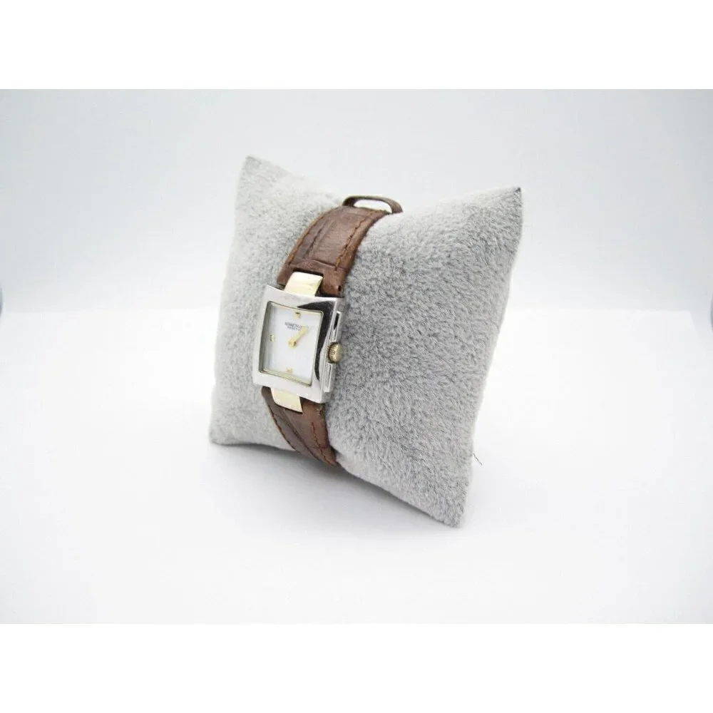 Women's Kenneth Cole Reaction Quartz WR Analog 21mm Dial Causal Watch (E977)